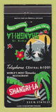 Matchbook Cover - Shangri La Restaurant Chicago IL 30 Strike