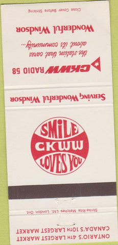 Matchbook Cover - CKWW Radio Toronto ON 30 Strike