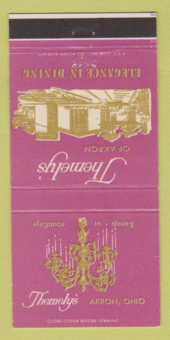 Matchbook Cover - Themely's Restaurant Akron OH 30 Strike