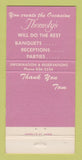 Matchbook Cover - Themely's Restaurant Akron OH 30 Strike