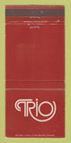 Matchbook Cover - Trio Southfield MI Buddy's BBQ Brown Bear 30 Strike