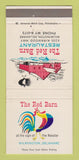 Matchbook Cover - The Red Barn Restaurant Wilmington DE 30 Strike