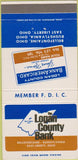 Matchbook Cover - Logan County Bank East Liberty OH 30 Strike