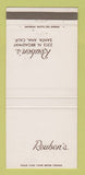 Matchbook Cover - Reuben's Santa Ana CA 30 Strike