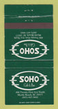 Matchbook Cover - Soho Cafe Bar Myrtle Beach SC WEAR 30 Strike