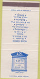 Matchbook Cover - Wayne Savings  and  Loan Wooster OH 30 Strike