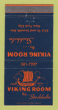 Matchbook Cover - Viking Room New York City  WEAR 30 Strike