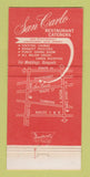 Matchbook Cover - San Carlo Restaurant Lyndhurst NJ 30 Strike