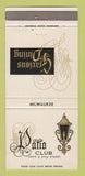 Matchbook Cover - Patio Club Milwaukee WI 30 Strike