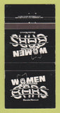 Matchbook Cover - Women Behind Bars Toronto? ON 30 Strike