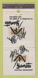 Matchbook Cover - Yamato Sukiyaki Japanese San Francisco CA WEAR 30 Strike