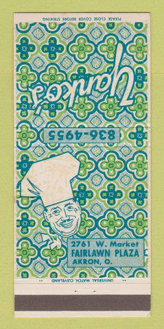 Matchbook Cover - Yanko's Restaurant Akron OH 30 Strike