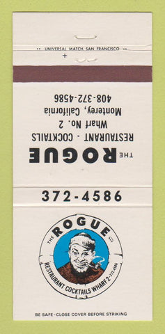 Matchbook Cover - Srogue Restaurant Monterey CA 30 Strike