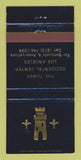 Matchbook Cover - Tower Occidental Center Los Angeles CA 30 Strike