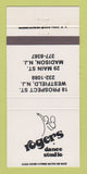 Matchbook Cover - Rogers Dance Studio Westfield NJ Madison 30 Strike