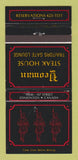 Matchbook Cover - Yeoman Steak House Edmonton AB 30 Strike