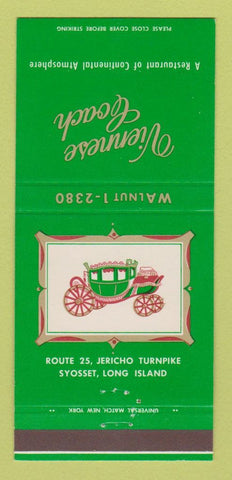Matchbook Cover - Viennese Coach Restaurant Syosset LI NY 30 Strike