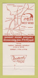 Matchbook Cover - West Wind Restaurant Seekonk MA 30 Strike