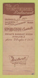 Matchbook Cover - Westerner Restaurant Arcadia CA 30 Strike