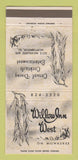 Matchbook Cover - Willow Inn West Milwaukee WI Northbrook IL 30 Strike