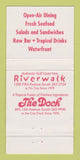 Matchbook Cover - Riverwalk Restaurant Naples FL 30 Strike