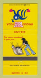 Matchbook Cover - Pie R Square Pizza Fort Worth TX 30 Strike