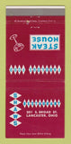 Matchbook Cover - Shaws Restaurant Lancaster OH 30 Strike