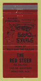 Matchbook Cover - The Red Steer Restaurant Anniston AL RED 30 Strike