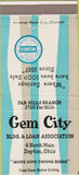 Matchbook Cover - Gem City Bank Dayton OH 30 Strike