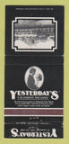 Matchbook Cover - Yesterday's Restaurant Fort Lauderdale FL WEAR 30 Strike