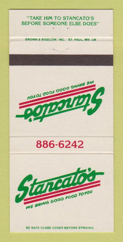 Matchbook Cover - Stancato's Restaurant  30 Strike