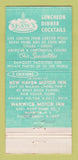 Matchbook Cover - Shaw's Restaurant Warwick RI WEAR 30 Strike