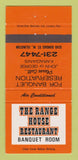 Matchbook Cover - Range House Restaurant Islington ON 30 Strike