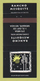Matchbook Cover - Rancho Mesquite Restaurant Mesquite NV 30 Strike