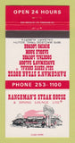 Matchbook Cover - Ranchman's Steak House Calgary AB 30 Strike