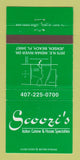 Matchbook Cover - Scoozi's Italian Restaurant Jensen Beach FL 30 Strike
