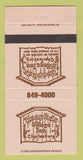 Matchbook Cover - Roepke's Village Inn Charlesburg WI 30 Strike