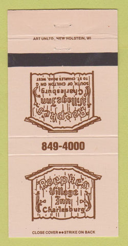 Matchbook Cover - Roepke's Village Inn Charlesburg WI 30 Strike