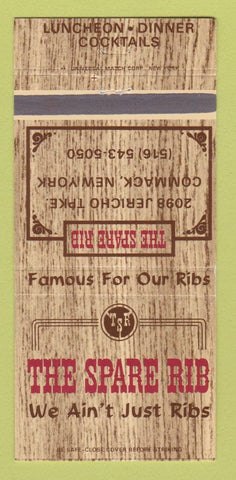 Matchbook Cover - The Spare Rib Restaurant Commack NY 30 Strike