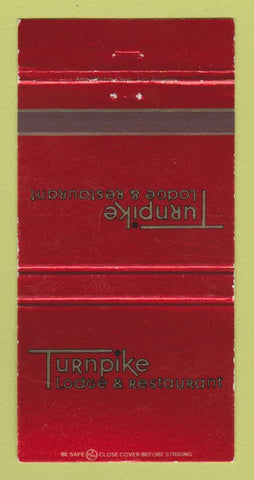 Matchbook Cover - Turnpike Lodge Restaurant Santa Barbara CA 30 Strike
