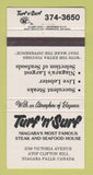 Matchbook Cover - Turf n Surf Restaurant Niagara Falls ON 30 Strike