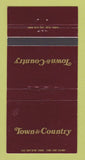 Matchbook Cover - Town & Country Scarborough ON 30 Strike