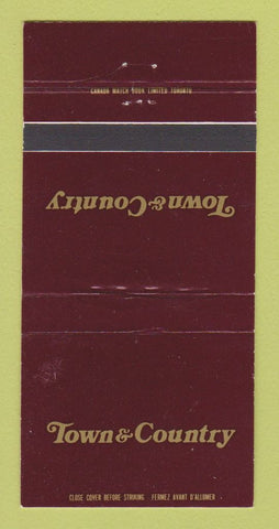 Matchbook Cover - Town & Country Scarborough ON 30 Strike