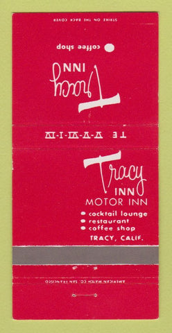 Matchbook Cover - Tracy Motor Inn Tracy CA 30 Strike