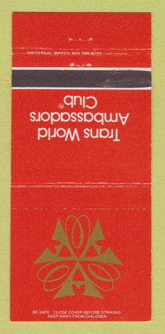 Matchbook Cover - Trans World Ambassadors Club WEAR 30 Strike