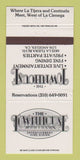 Matchbook Cover - Townhouse Restaurant Los Angeles CA WORN 30 Strike