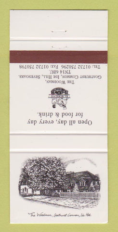 Matchbook Cover - The Woodman Goathurst Common Sevenoaks UK 30 Strike