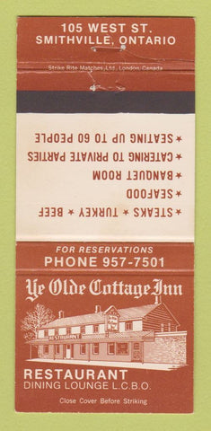 Matchbook Cover - Ye Olde Cottage Inn Smithville ON 30 Strike