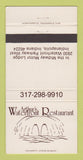 Matchbook Cover - Arthur's Waterfront Restaurant Indianapolis IN 30 Strike