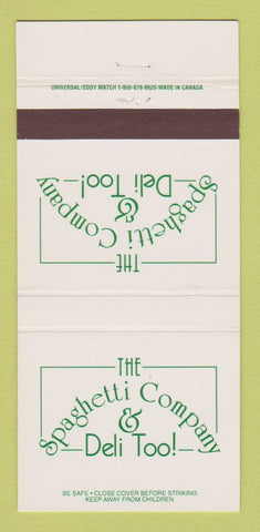 Matchbook Cover - Spaghetti Company Deli Too North Olmsted OH 30 Strike